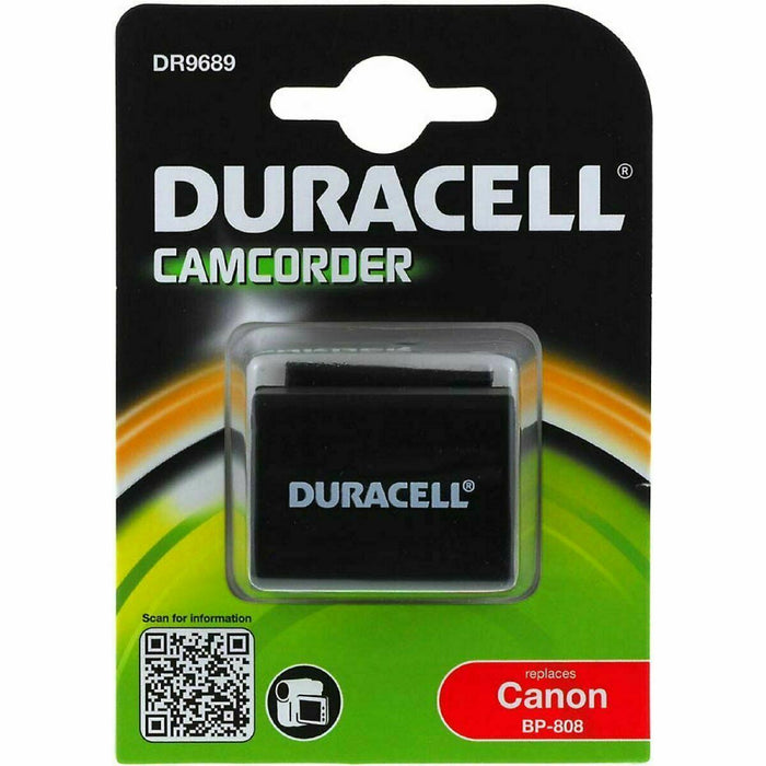 Duracell Battery for Canon type BP-808 7,4V 890mAh/6,6Wh Li-Ion
