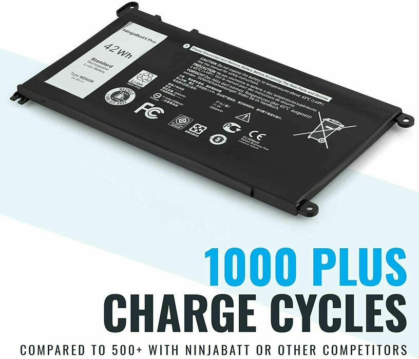NinjaBatt Pro Battery WDX0R For Dell Inspiron 15 7579 5567 5578 5570 5568 7569