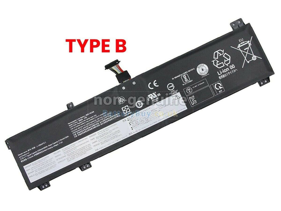 Battery 5250mAh for Lenovo 5B10W86188, L19C4PC1, L19C4PC2 TYPEB