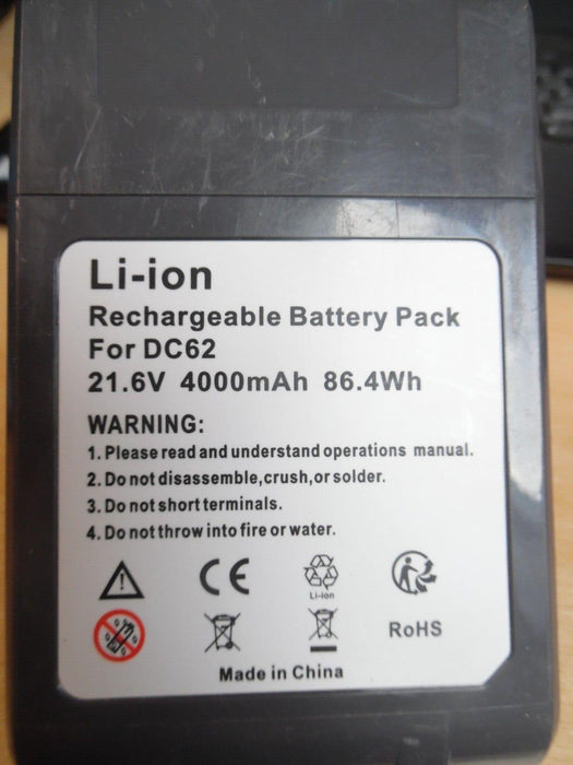 Dyson V6 Battery 4000mAh 21.6V 108Wh -  DC62