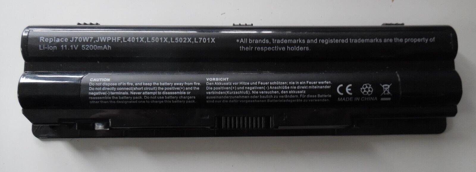 Battery for Dell type J70W7 5200mAh 11,1V 5200mAh/58Wh Li-Ion