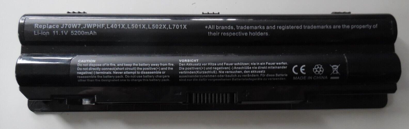 Battery for Dell type J70W7 5200mAh 11,1V 5200mAh/58Wh Li-Ion