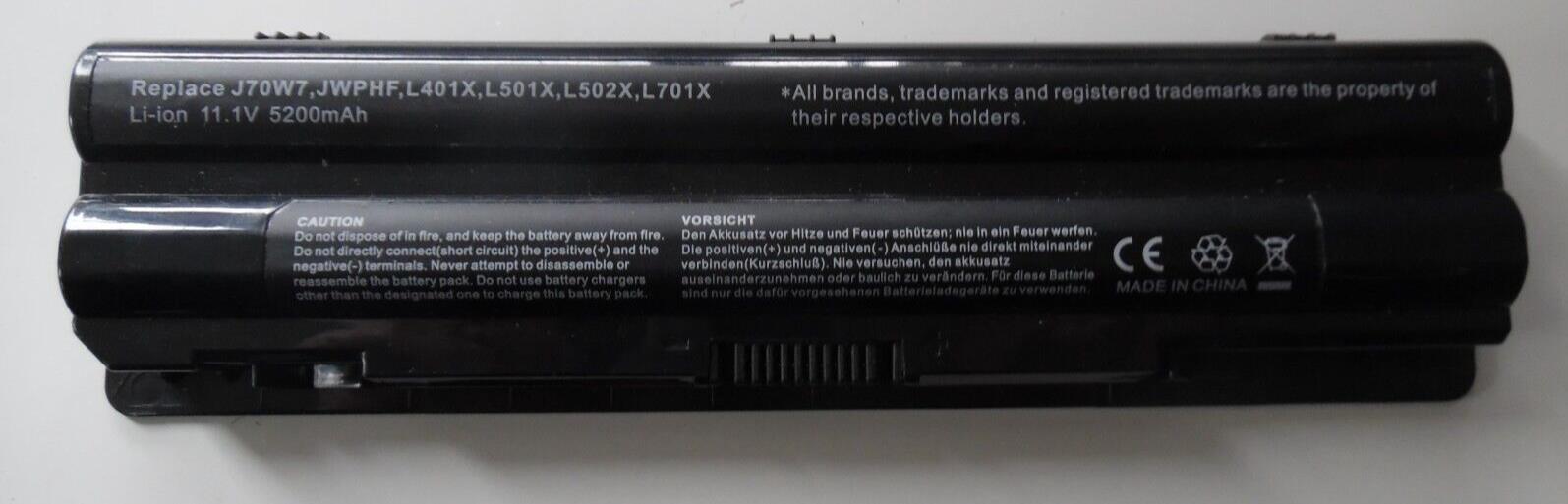 Battery for Dell type J70W7 5200mAh 11,1V 5200mAh/58Wh Li-Ion