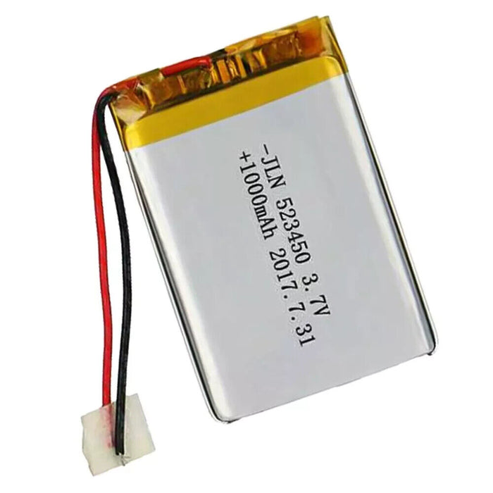 1000mAh 3.7V 523450 Rechargeable Li-ion Battery For GPS Smart Phone DVD MP3 MP4