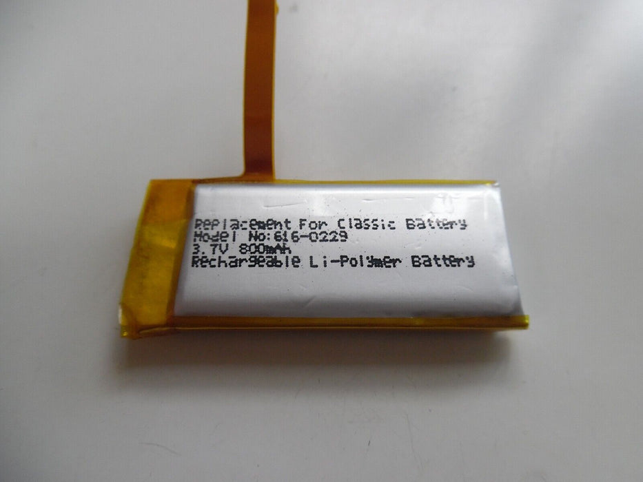 Battery for AppleiPod Video 30GB/Classic 120GB, 800mAH 3.7V Model No.616-0229
