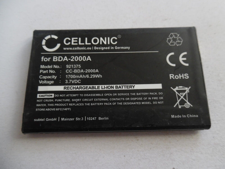 bda-2000a battery for Doro 8030 Liberto 1700mAh