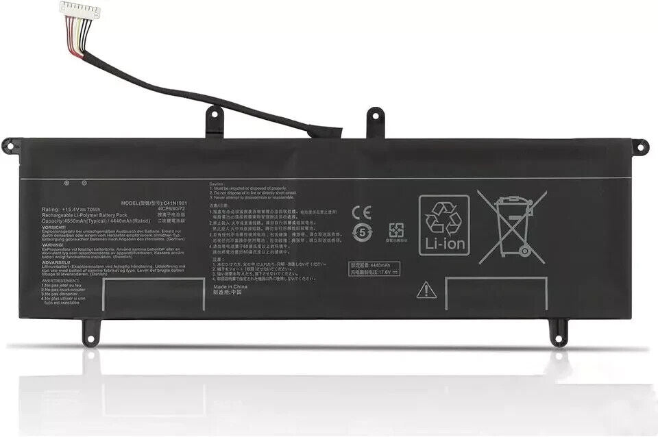 C41N1901 Battery for Asus ZenBook Duo 14 - 15.4V 70Wh -  UX481 UX481F UX481FL