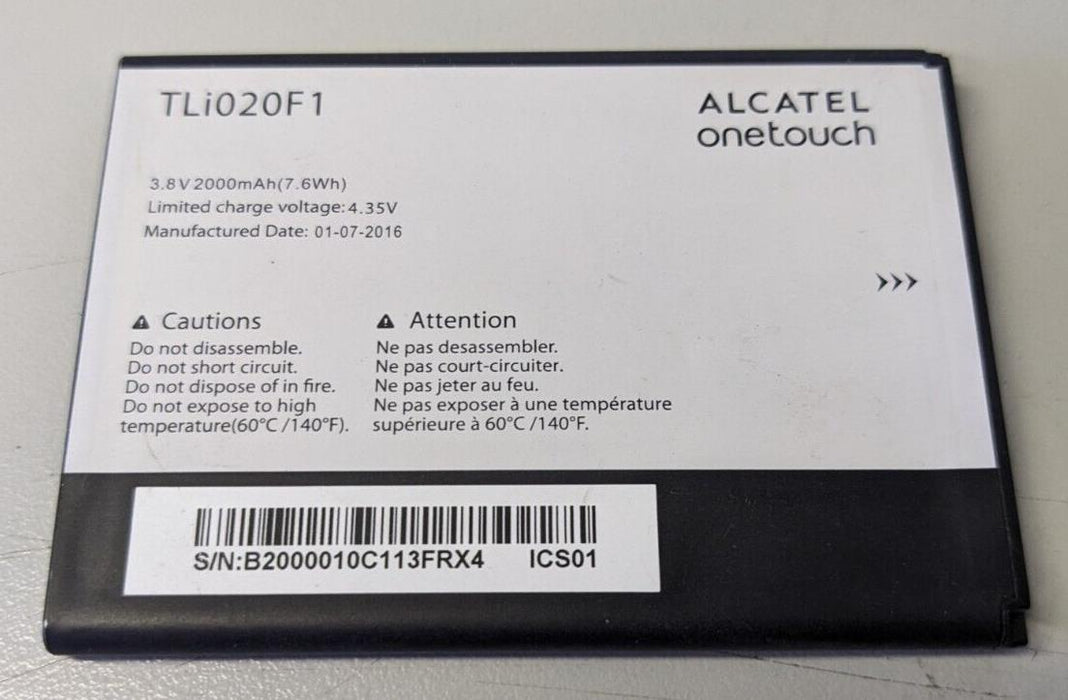 Alcatel TLi020F1 2000mAh Battery for Alcatel NEW