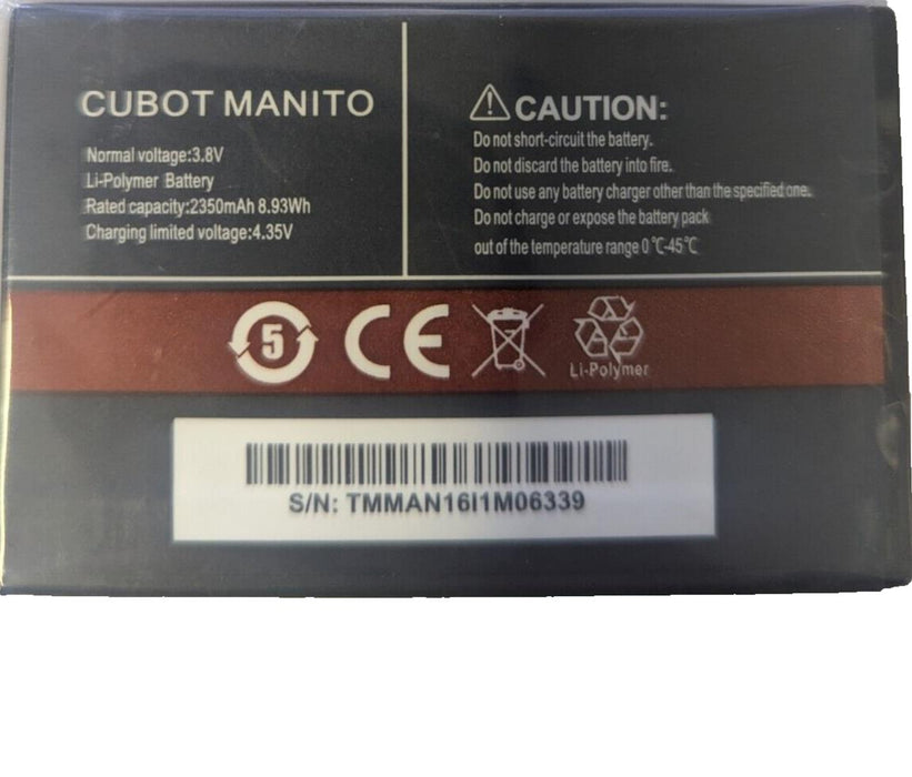Cubot MANITO Phone Replacement Battery 2350mAh 3.8V (NEW)