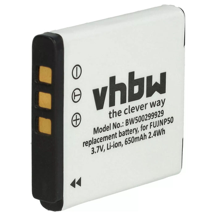Battery for Fuji / Fujifilm NP-50  3.7V 650mAh  2.4Wh